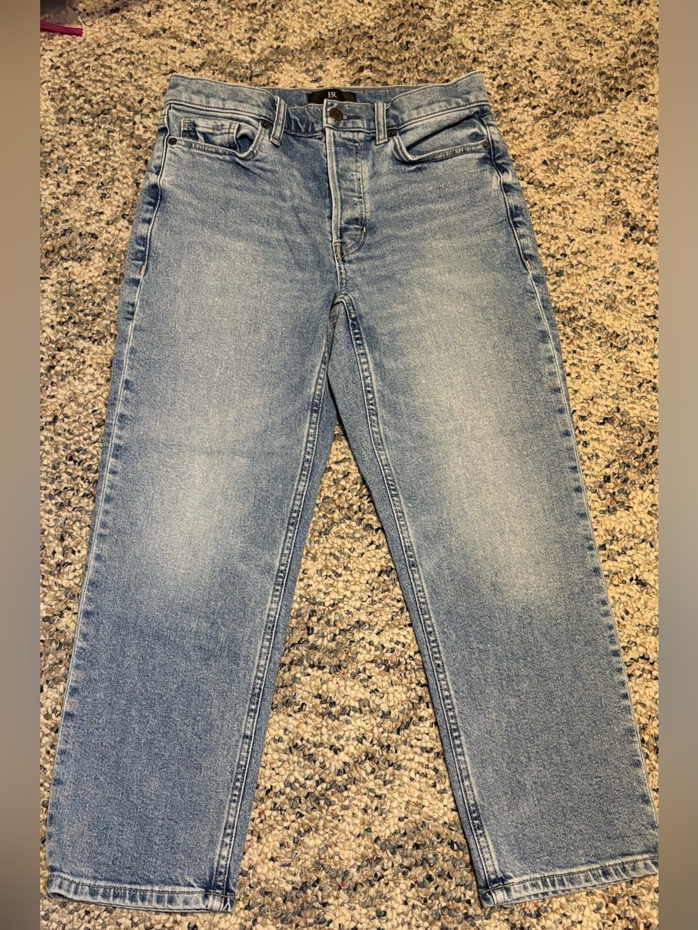 Banana Republic Petite Jeans Size 8P Light Wash Straight Leg - Picture 9 of 9